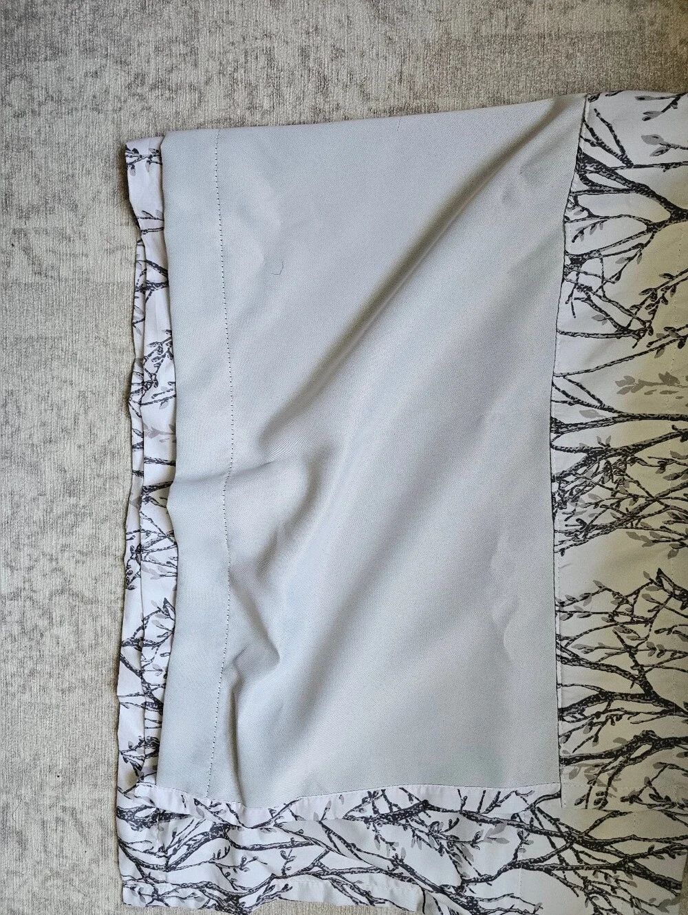 Neutral Branch Print Valance